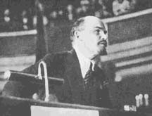 Lenin durante un discorso